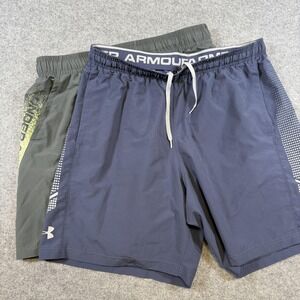 Under Armour Shorts Mens XL Multicolor Athletic Training Drawstring Lot Of 2